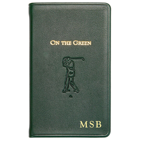 Personalized Golf Score Leather Journal